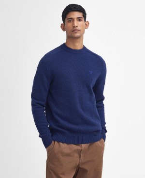 Barbour Grangetown Crew Neck Jumper Blue | BABO88647