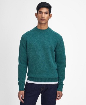 Barbour Grangetown Crew Neck Jumper Green | BABO88645