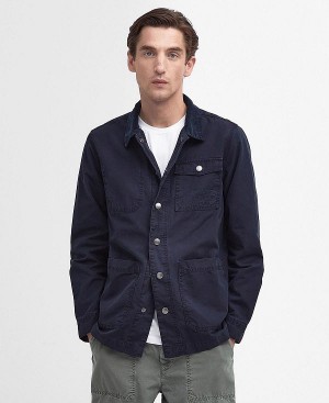 Barbour Grindle Overshirt Classic Navy | BABO87958