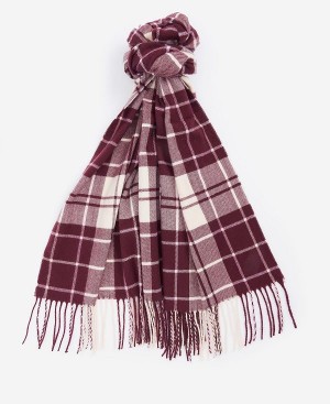 Barbour Hailes Tartan Scarf Hot Pink Monochrome | BABO90088