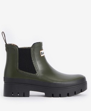 Barbour Halton Ankle Wellingtons Olive | BABO89948