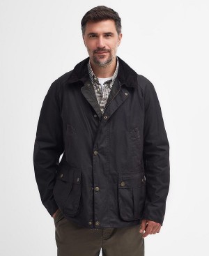 Barbour Halton Waxed Jacket Rustic Brown | BABO87202