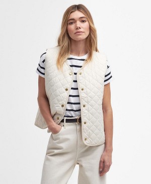 Barbour Hannah Gilet White | BABO89452