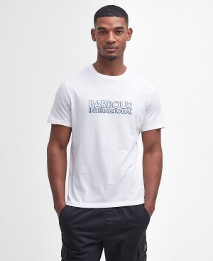 Barbour Hardy Graphic T-shirt Bright White | BABO88335