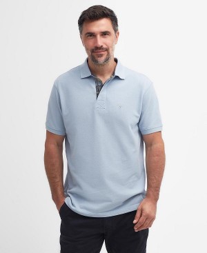 Barbour Hart Polo Shirt Blue Fog | BABO88113