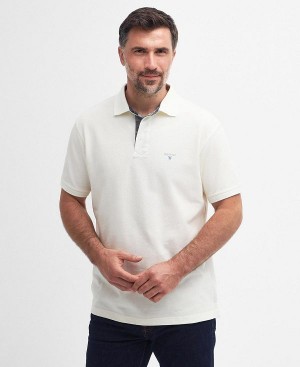 Barbour Hart Polo Shirt Whisper White | BABO88110