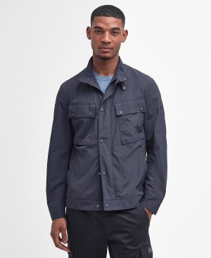 Barbour Hayledon Biker Jacket Dark Navy | BABO87495