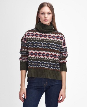 Barbour Helen Fair Isle Roll-neck Jumper Multi | BABO89722