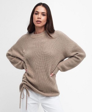 Barbour Henlow Crew Neck Jumper Oat | BABO89679