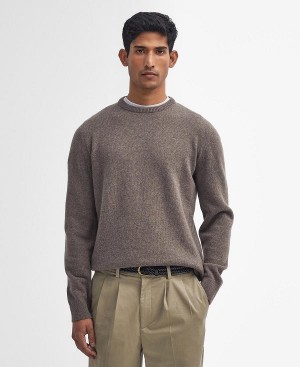 Barbour Holden Crew Neck Jumper Green | BABO88648