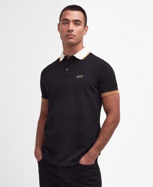 Barbour Howall Polo Shirt Black | BABO88075