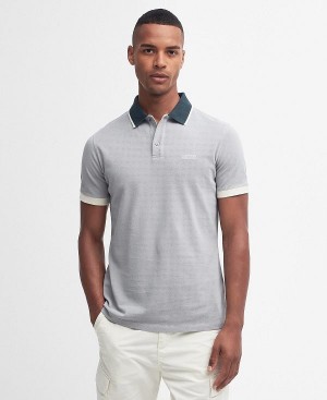 Barbour Howall Polo Shirt Dove Grey | BABO88136