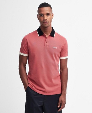 Barbour Howall Polo Shirt Mineral Red | BABO88073