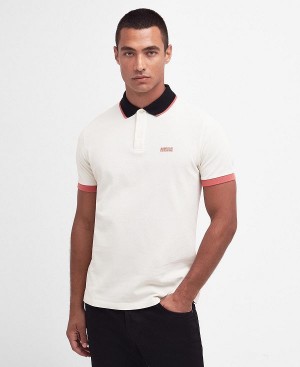 Barbour Howall Polo Shirt White | BABO88074