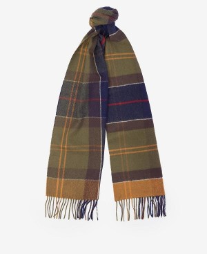 Barbour Inverness Tartan Scarf Blue Granite | BABO89096