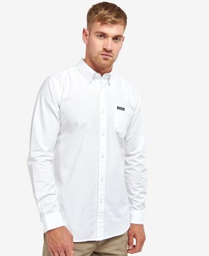 Barbour Kinetic Tailored Long-sleeved Shirt Classic White | BABO87645