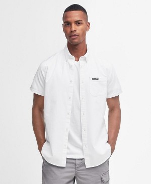 Barbour Kinetic Tailored Short-sleeved Shirt Classic White | BABO87710