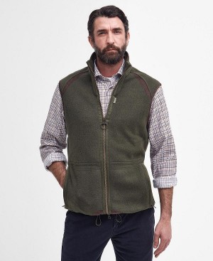 Barbour Langdale Fleece Gilet Olive | BABO88701