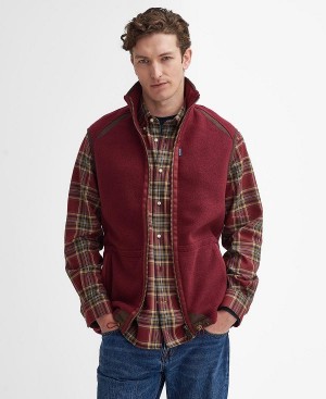 Barbour Langdale Fleece Gilet Red | BABO88732