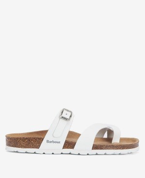 Barbour Langton Sandals Classic White | BABO89904