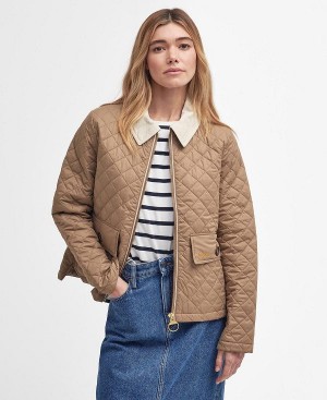 Barbour Leia Quilted Jacket Hazelnut | BABO89318