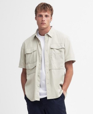 Barbour Lisle Safari Oversized Short-sleeved Shirt Mist | BABO87754