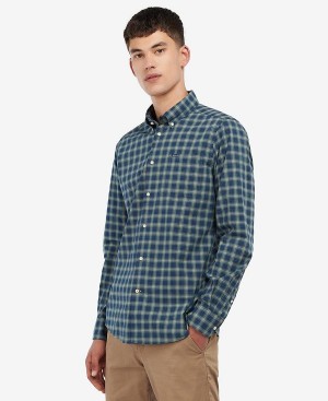 Barbour Lomond Tailored Long-sleeved Shirt Amble Sand Tartan | BABO87626