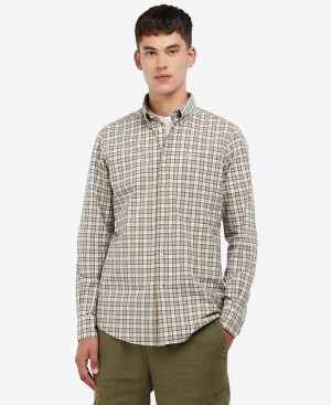 Barbour Lomond Tailored Shirt Glenmore Olive Tartan | BABO87600