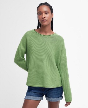 Barbour Marine Knitted Jumper Green | BABO89687