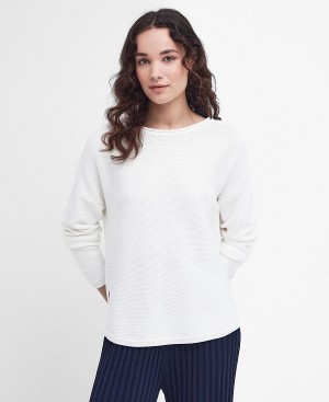 Barbour Marine Knitted Jumper White | BABO89682