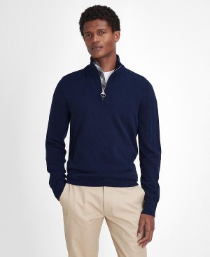 Barbour Marlow Half-zip Jumper Navy | BABO88672