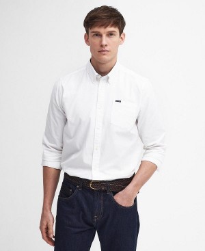 Barbour Marsden Tailored Long-sleeved Shirt White | BABO87920