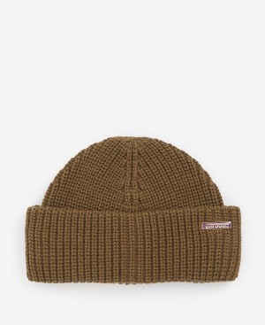 Barbour Mosely Fisherman Beanie Green | BABO89049