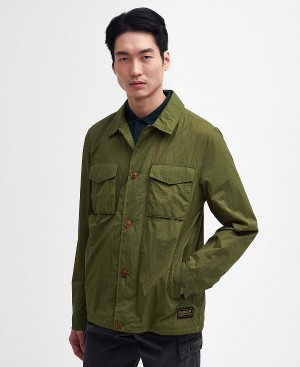 Barbour Neale Overshirt Olive Branch | BABO87470