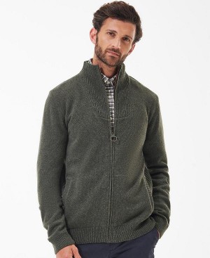 Barbour Nelson Essential Full-zip Jumper Green | BABO88533