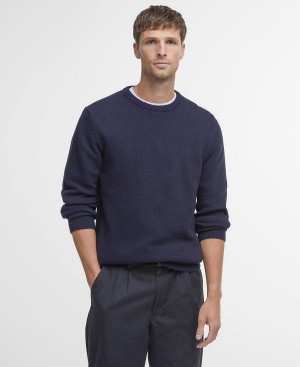 Barbour Nelson Essential Sweatshirt Navy | BABO88523