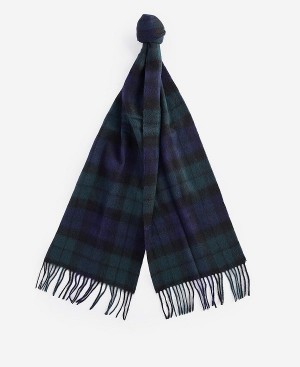 Barbour New Check Tartan Scarf Dk Mackenzie | BABO89089