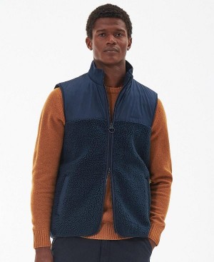 Barbour Newlan Fleece Gilet Navy | BABO88727