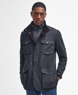 Barbour Ogston Wax Jacket Navy | BABO87240