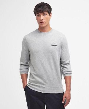 Barbour Ossett Graphic Sweatshirt Grey Marl | BABO88451