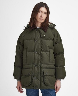 Barbour Oversized Beaufort Puffer Jacket Sage | BABO87388