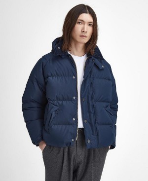 Barbour Oversized Transport Puffer Jacket Classic Navy | BABO87381