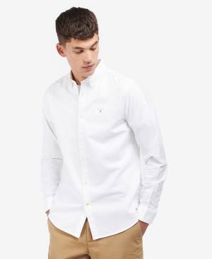 Barbour Oxford Tailored Long-sleeved Striped Shirt White | BABO87652