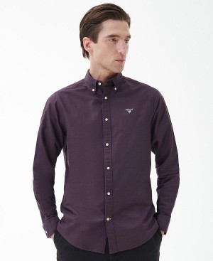 Barbour Oxford Tailored Shirt Purple | BABO87884