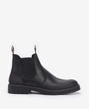 Barbour Patton Chelsea Boots Classic Black | BABO88854