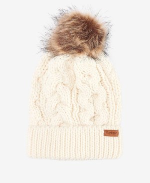 Barbour Penshaw Cable-knit Beanie Charcoal | BABO90033