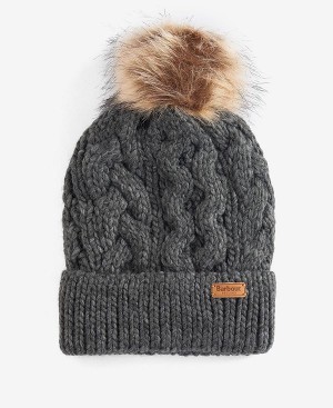 Barbour Penshaw Cable-knit Beanie Navy | BABO90045