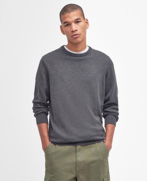 Barbour Pima Cotton Crew Neck Deep Grey | BABO88581