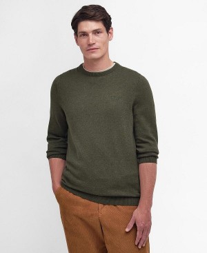 Barbour Pima Cotton Knitted Jumper Green | BABO88596