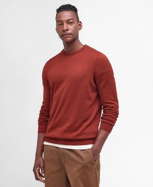 Barbour Pima Cotton Knitted Jumper Red | BABO88595